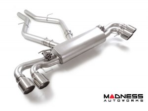 Maserati Grecale Performance Exhaust System - 3.0L Trofeo - Ragazzon - Evo Line - Axle Back w/ Electronic Operated Valve - Dual Exit/ Quad Stainless Steel Tips